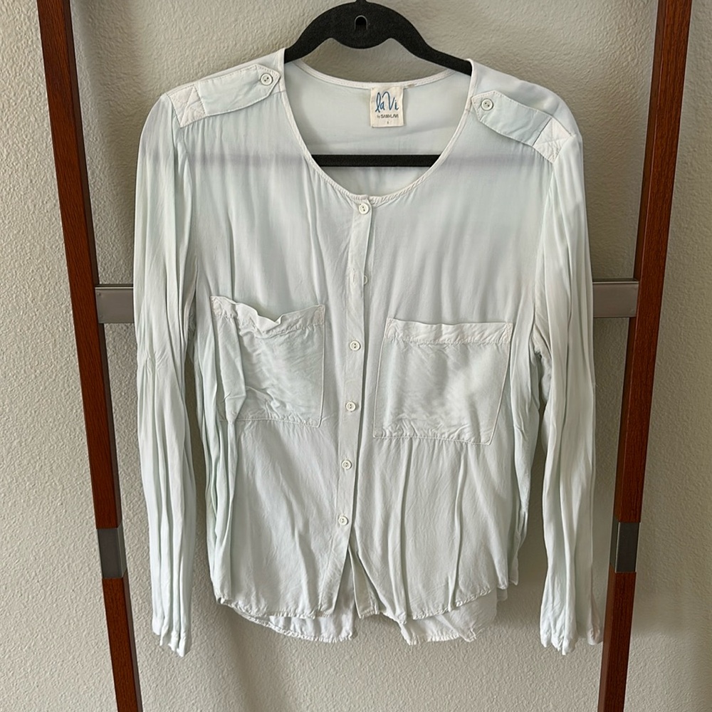 Cute Mint Button Down